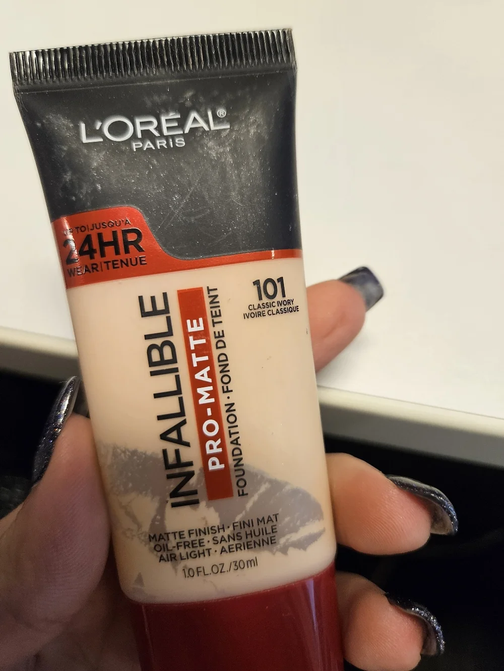NWT L'Oreal Infallible Pro-Matte Foundation In 101 Classic Ivory Medium Coverage